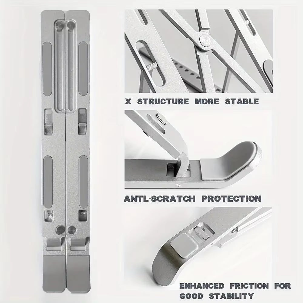 Adjustable Foldable Laptop Stand – 6 Angle Settings