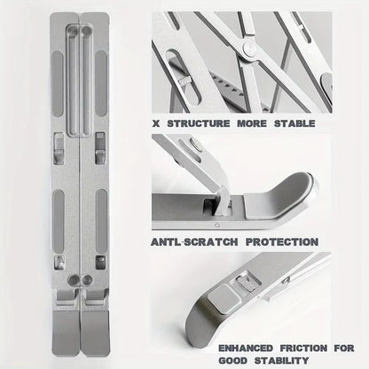 Adjustable Foldable Laptop Stand – 6 Angle Settings