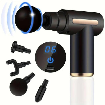Professional Muscle Massage Gun – 6-Speed Percussion Massager for Neck, Back & Shoulders, Type-C Fast Charge, CE Certified